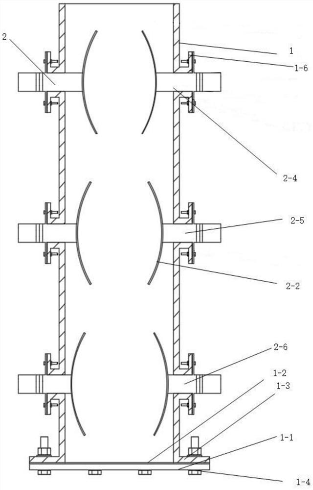 A multi-frequency ultrasonic flotation bubble-enhanced mineralization device