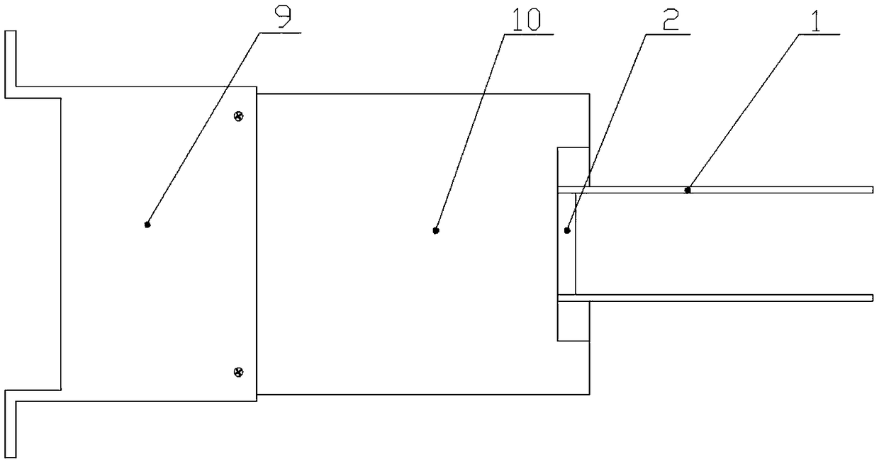 Slide groove clamping mechanical arm device