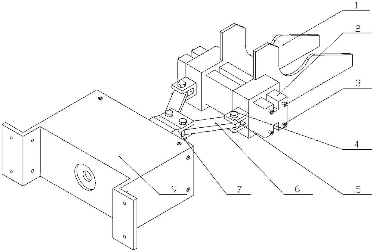Slide groove clamping mechanical arm device