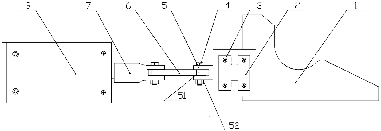 Slide groove clamping mechanical arm device