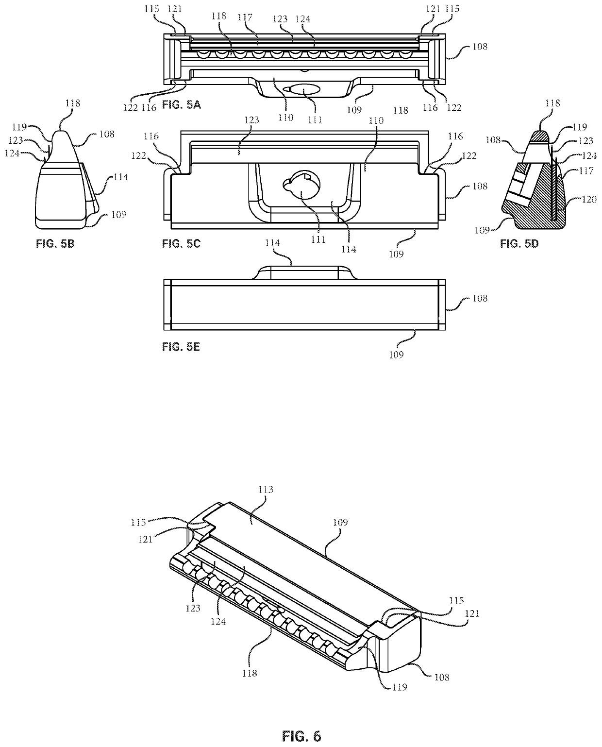 Press and methods for cutting and folding a safety razor to form a 2-blade system for a razor head, and assembly