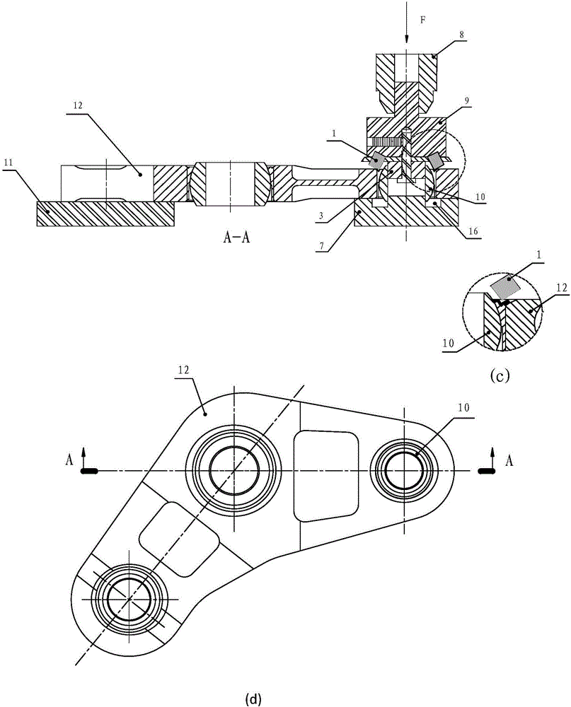 Joint bearing flanging tool and process of using same for joint bearing flanging