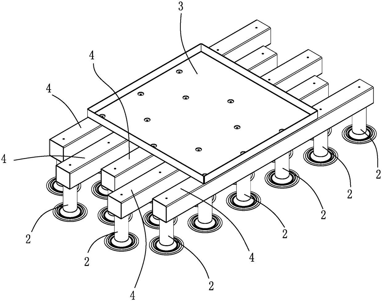 Yarn pressing device used for auxiliary drying