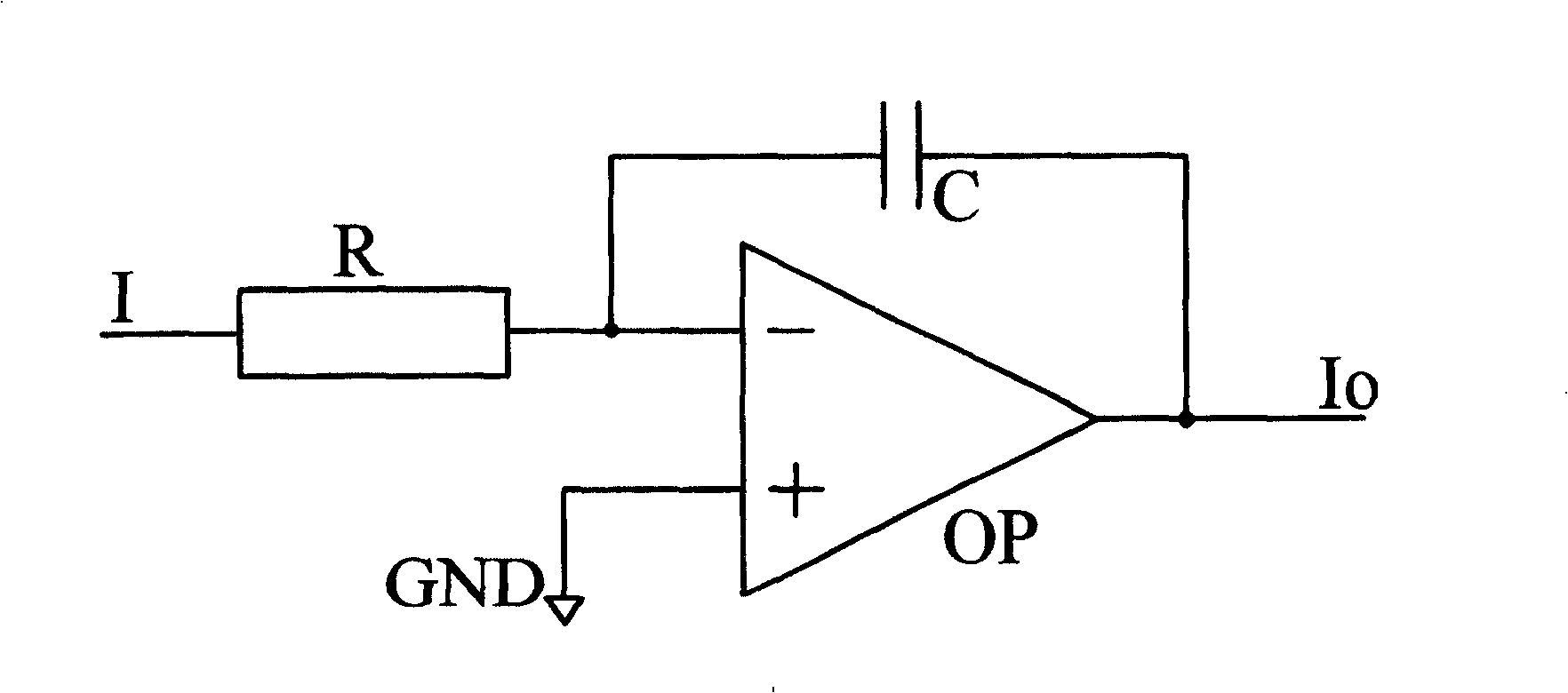 Integrator for Rogowski coil and its realizing method