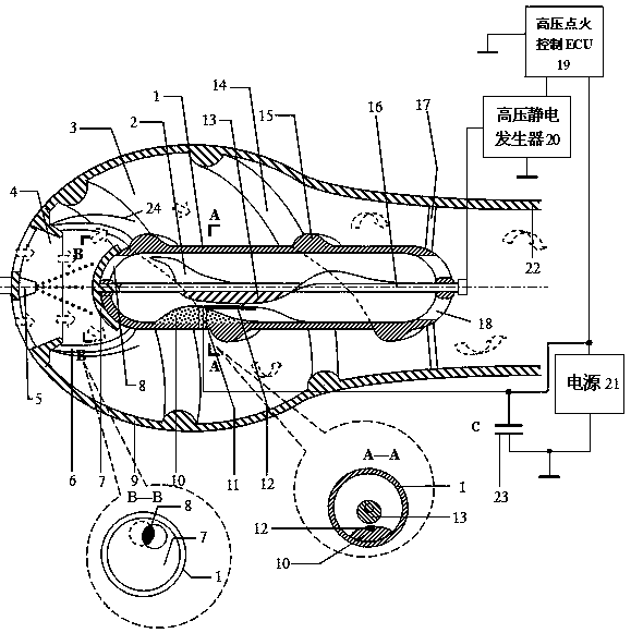 A kind of detonation engine that can work stably with pulse pre-detonation