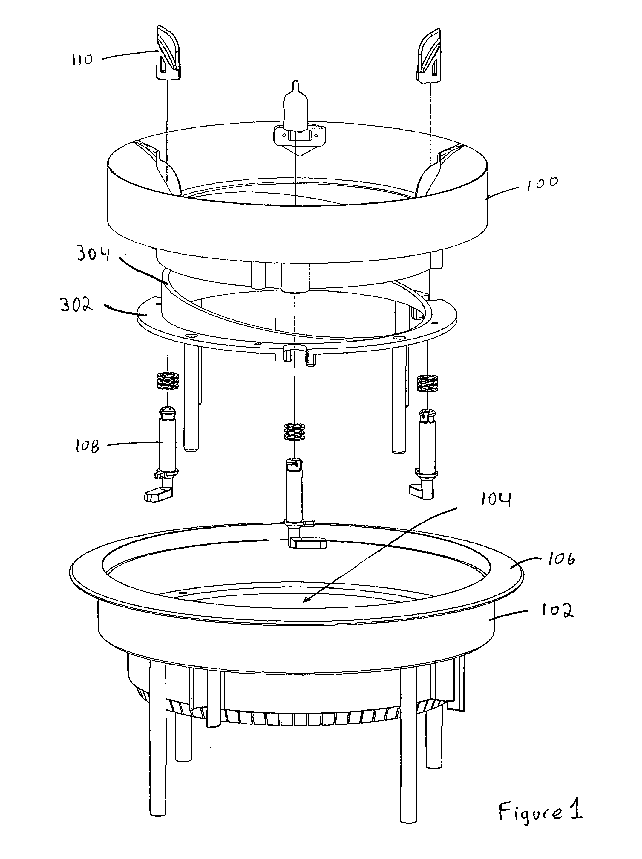 Snap-in and lock baffle