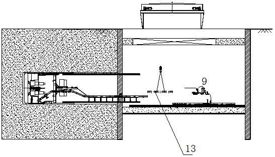 A mud pipe extension system and its construction method