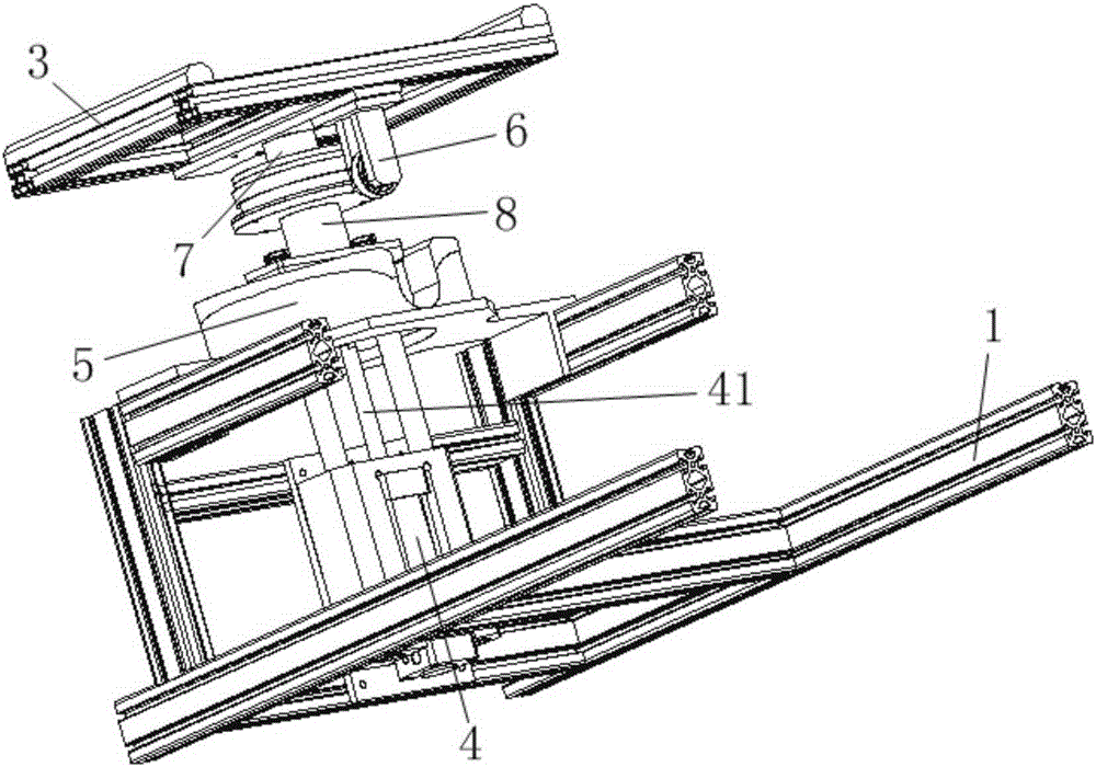 A lift operating table with automatic alignment function