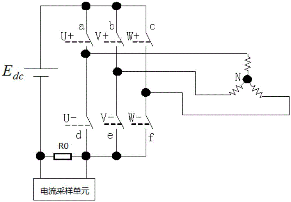 Single-resistor current sampling method and air conditioner
