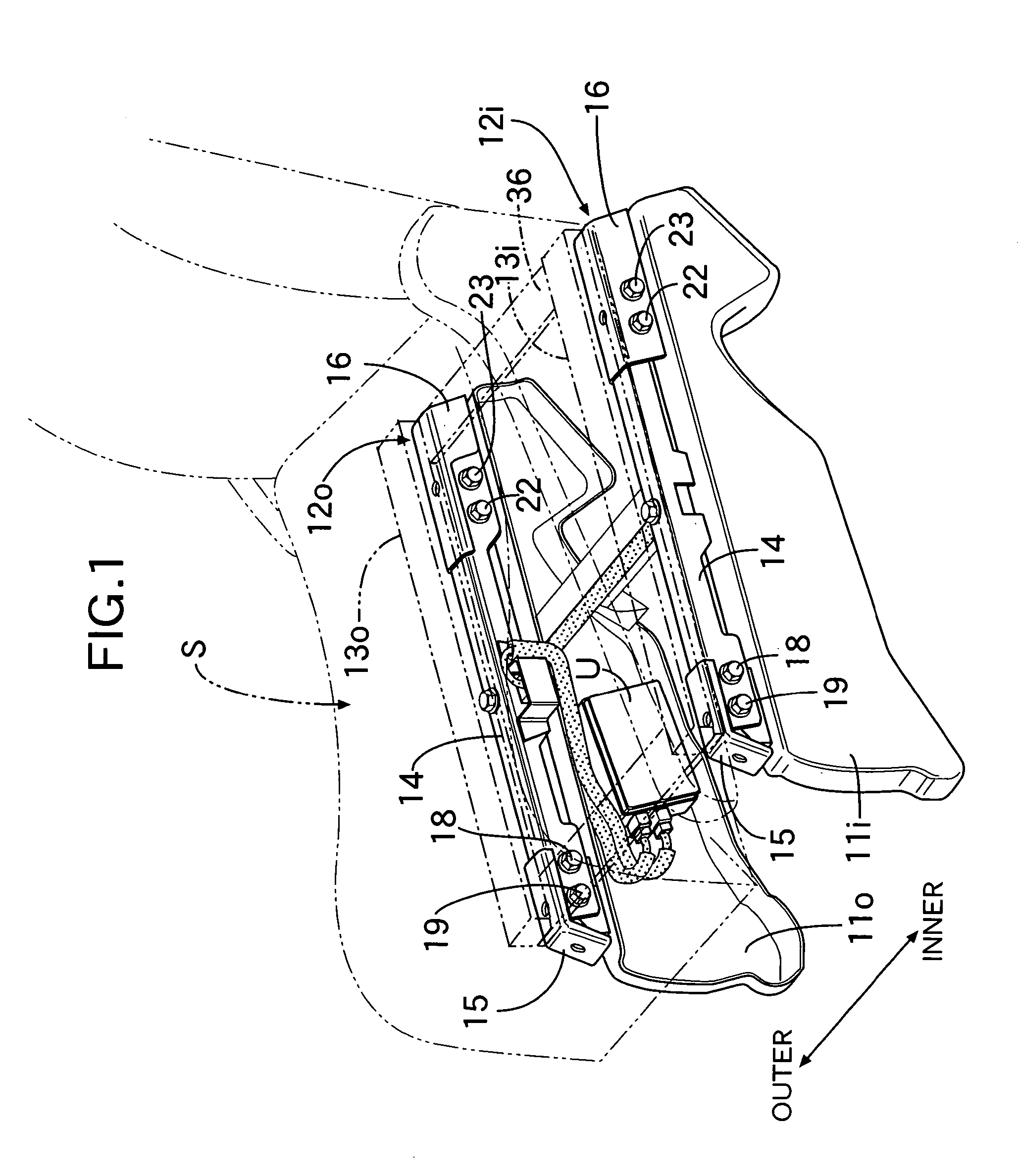 Occupant weight detection system having linked weight detection means with maintained positional relationships
