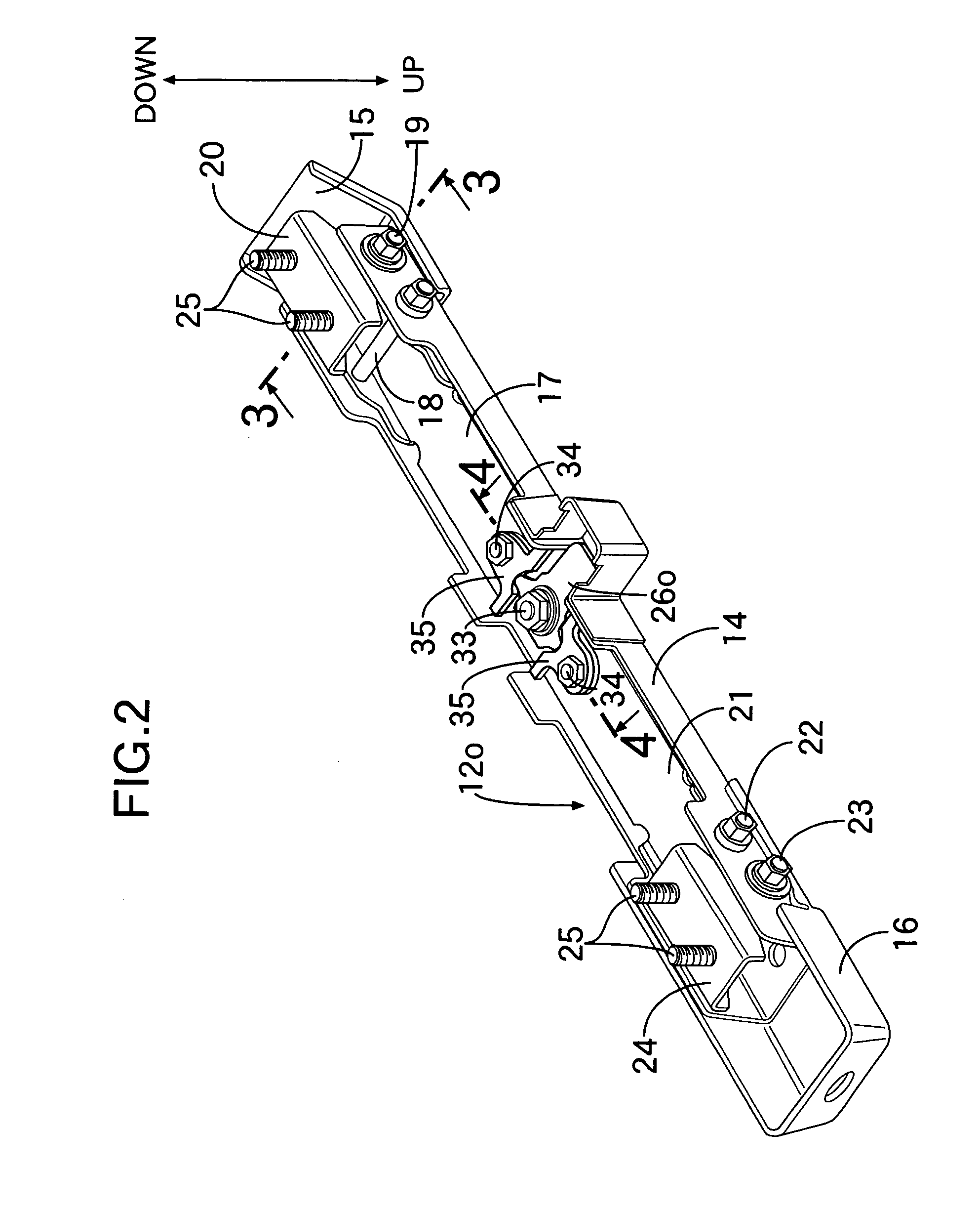 Occupant weight detection system having linked weight detection means with maintained positional relationships