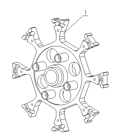Multi-row type omnidirectional wheel