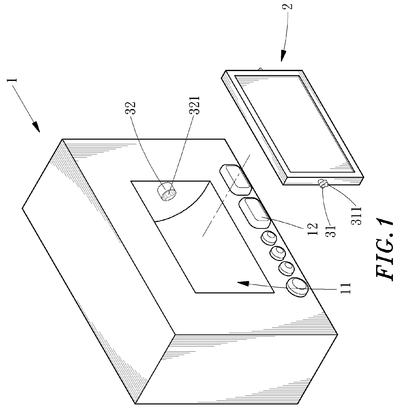 [swinging display mounting structure]