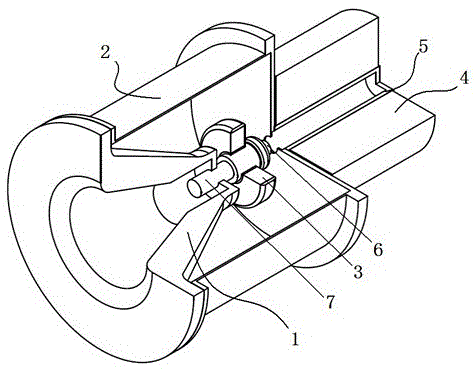 An Axial Foilless Diode Composite Guided Magnetic Field System