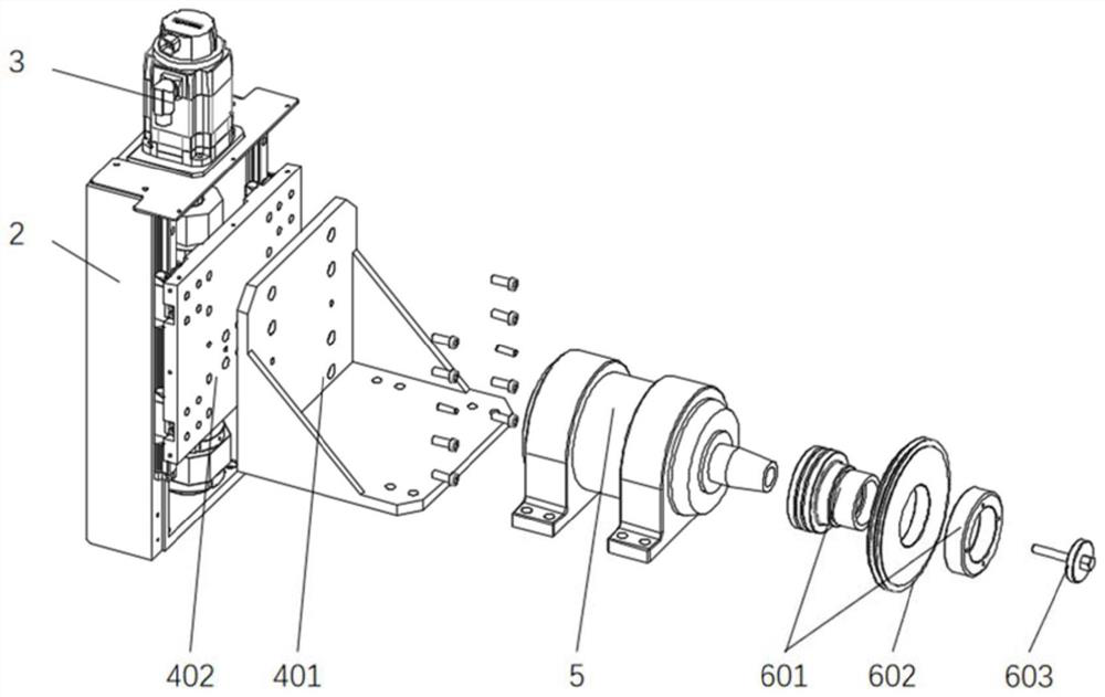 Double-deflection light beam shaping device for concave surface forming grinding wheel and machining method