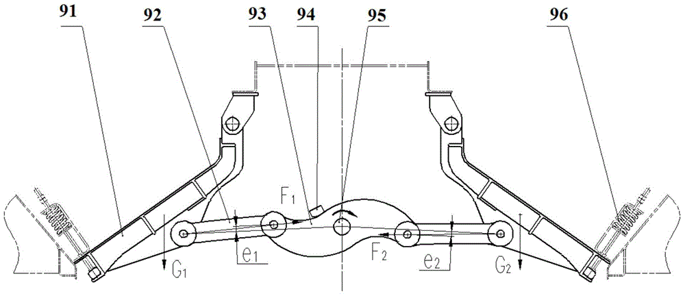 Secondary locking device for hopper car bottom gate and hopper car