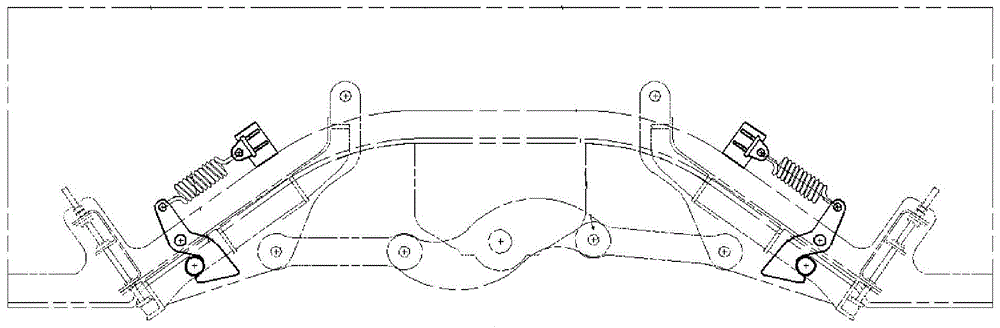 Secondary locking device for hopper car bottom gate and hopper car