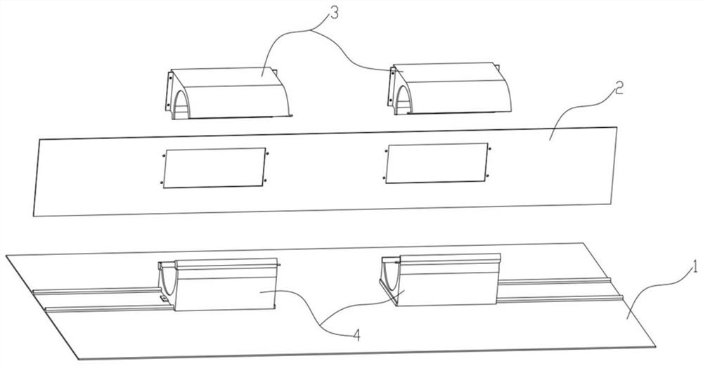 Volute and chassis combined assembly structure