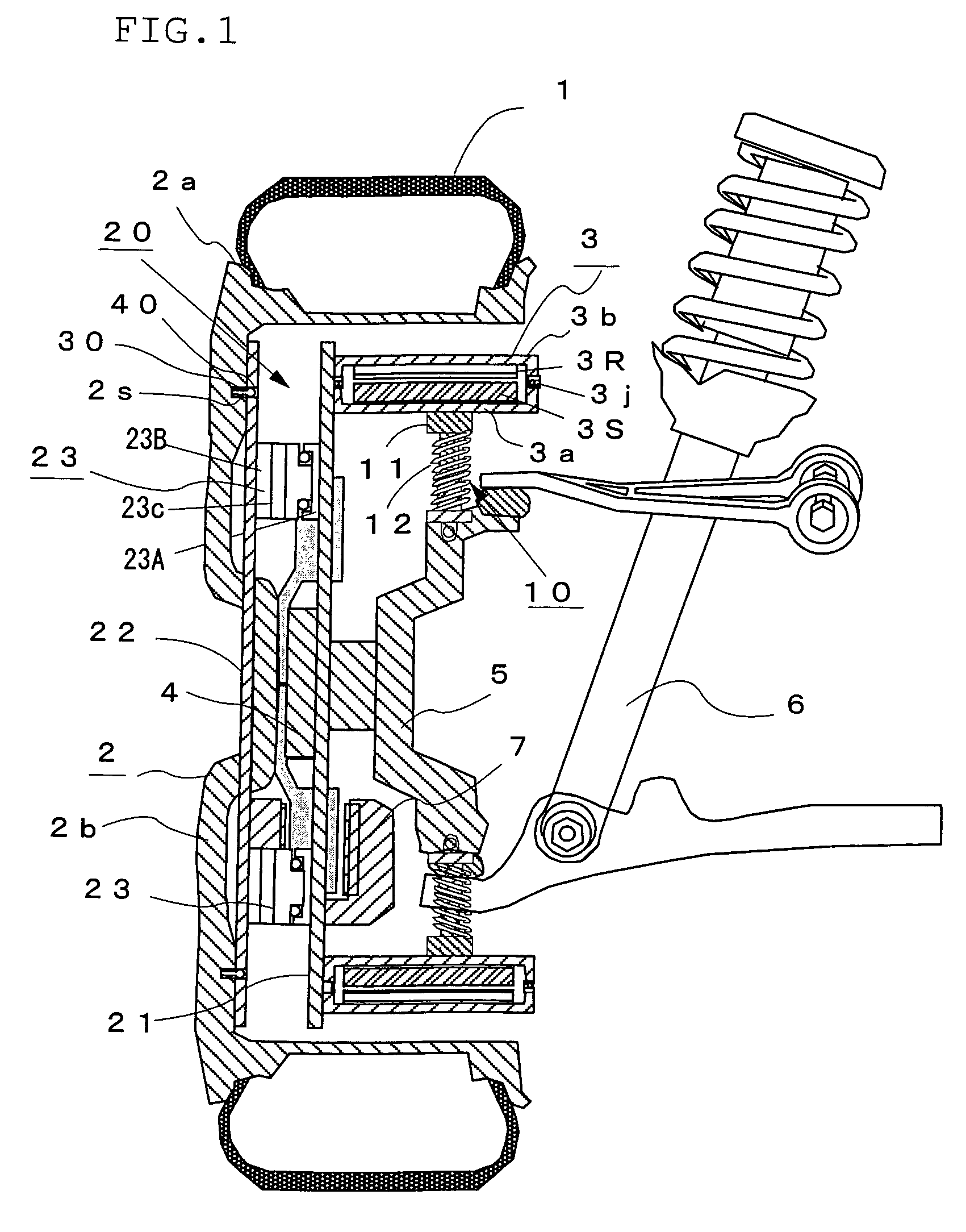 In-wheel motor system and method of installing the same