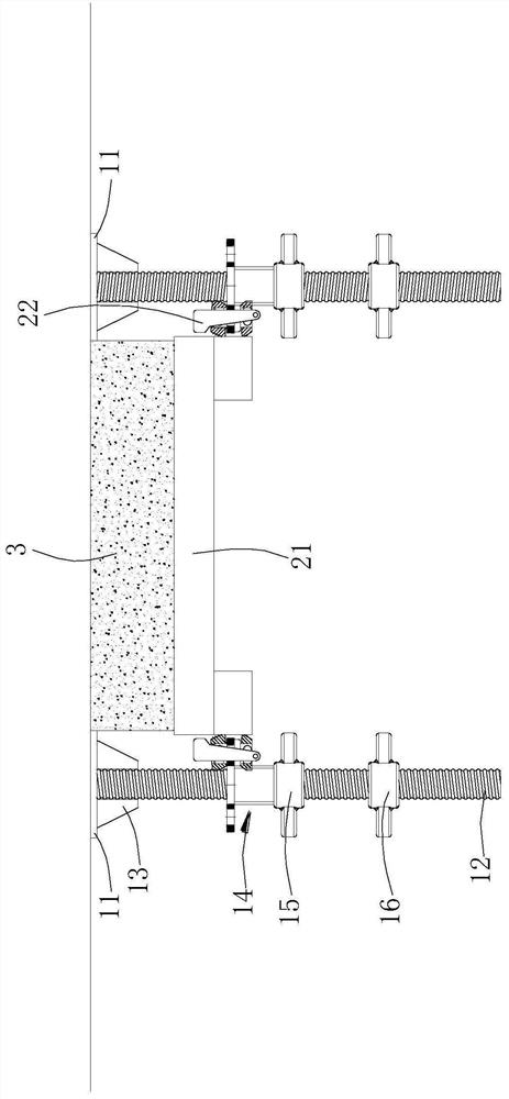 Adjustable jacking support under beam plate in disc buckle quick release supporting system