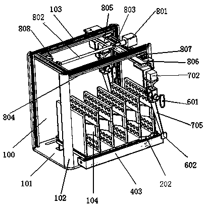 Automatic file placing and taking manipulator