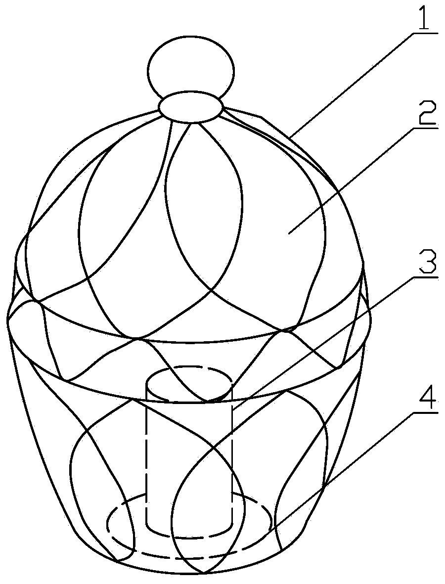 Iron wire glass candle holder and manufacturing process thereof