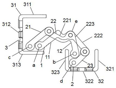 Connecting device suitable for hidden-frame door and window and hidden-frame door and window