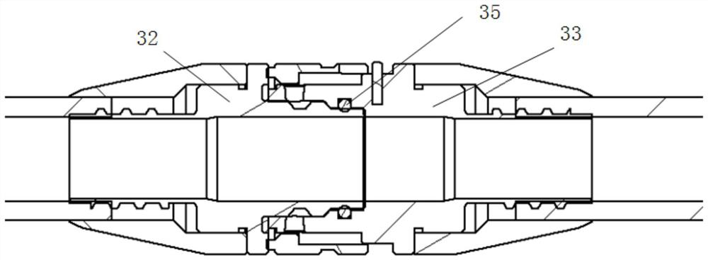 Resistance reducing and dust collecting device for eddy current probe