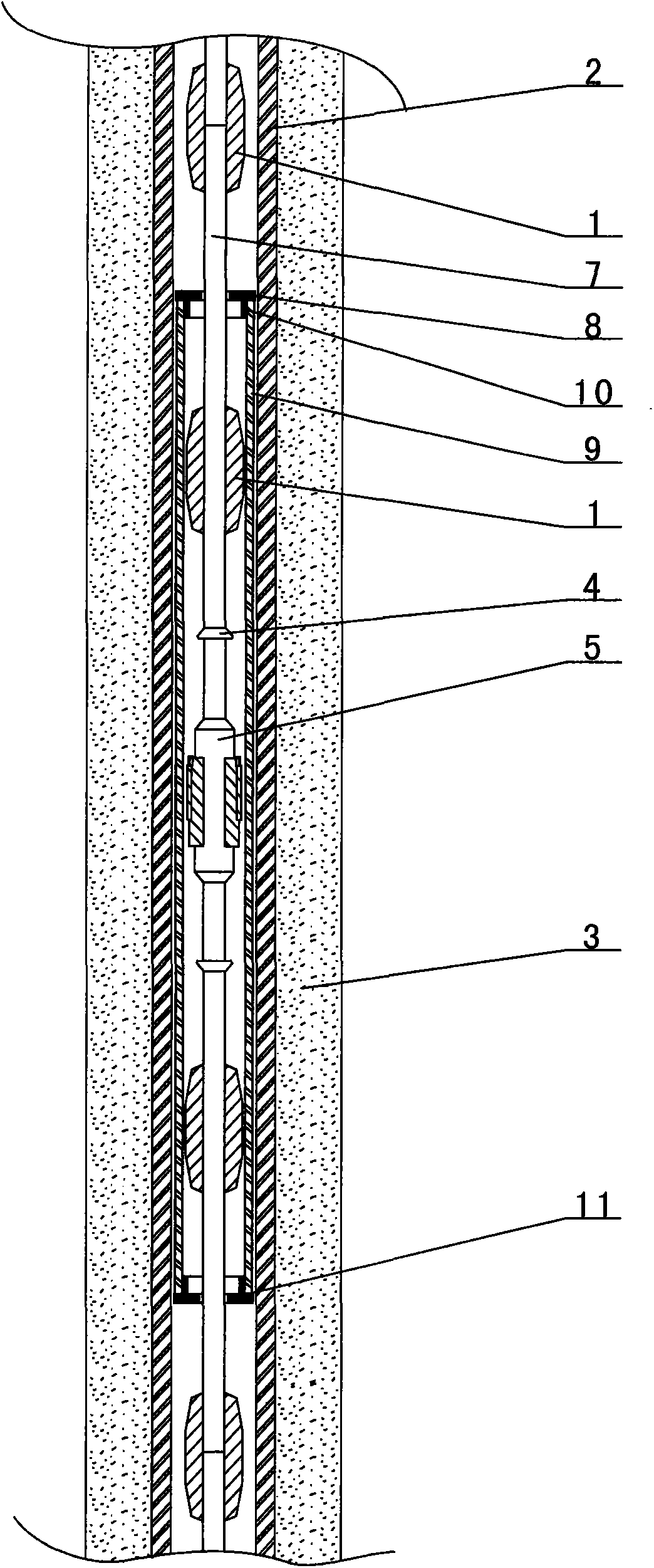 Wear-resisting centralizer structure of sucker rod of oil well