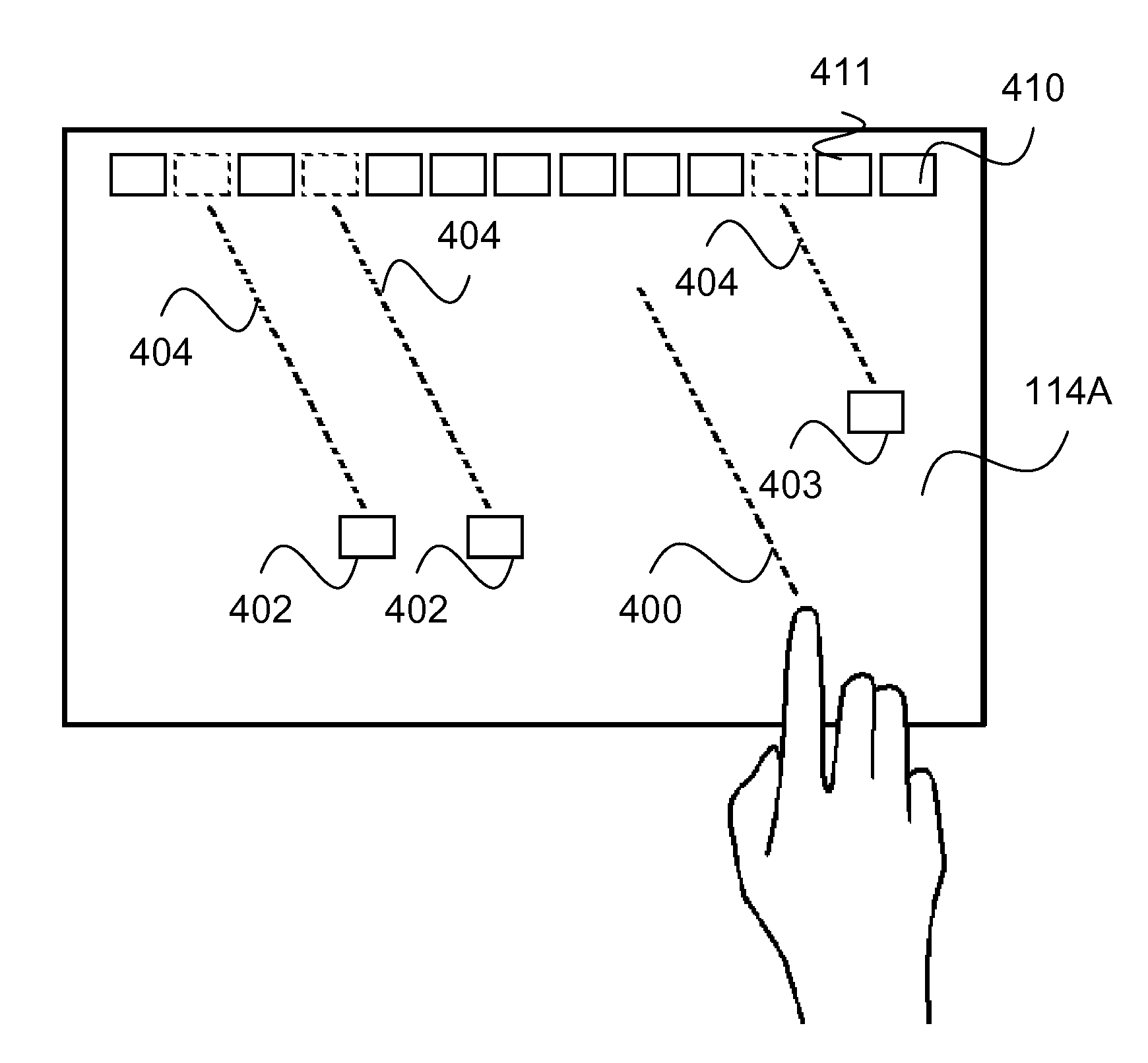 Method, apparatus and system for selecting a user interface object