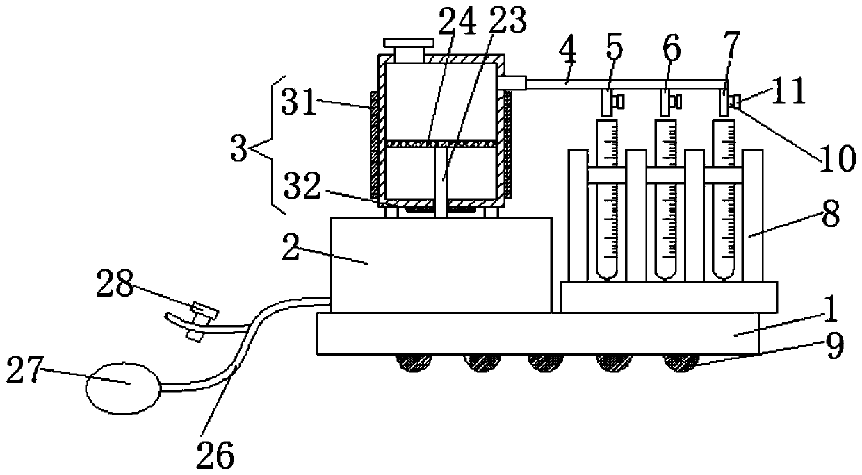 Rapid bacillus concentration detection device