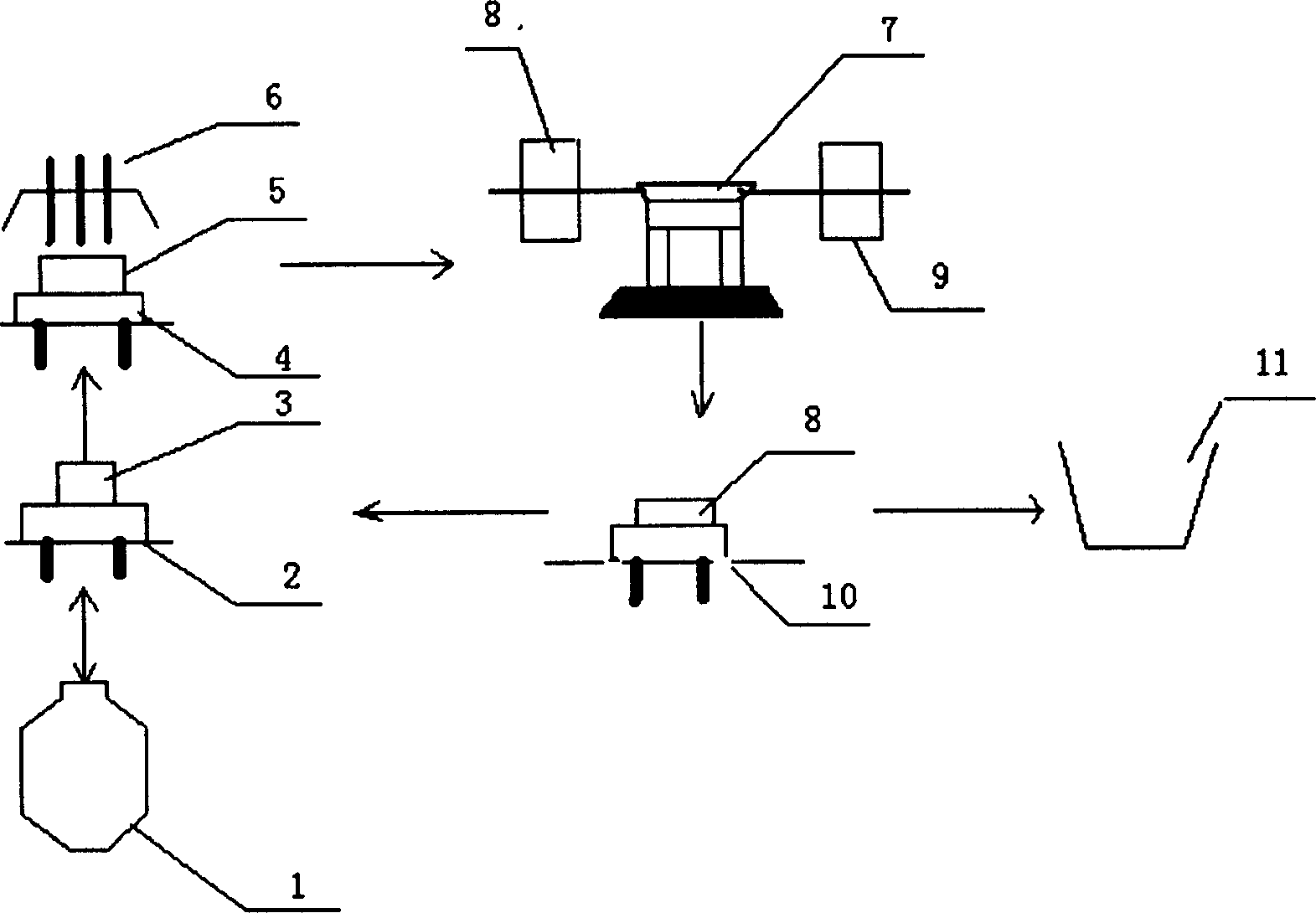 Method for reclaiming and cyclic utilizing residue molten steel slag in steel making
