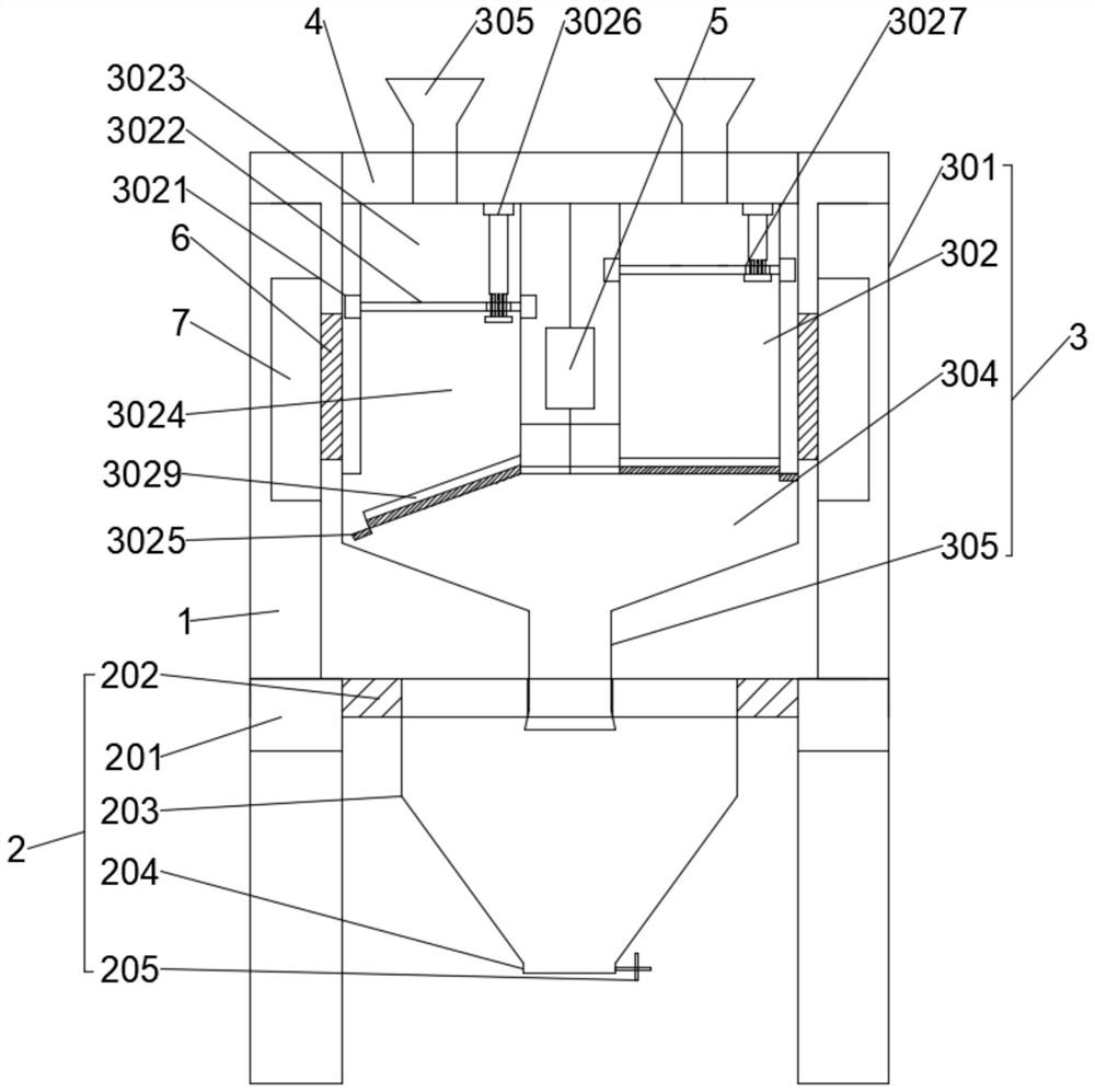 Mixing ratio experiment device and method for ultra-high performance concrete
