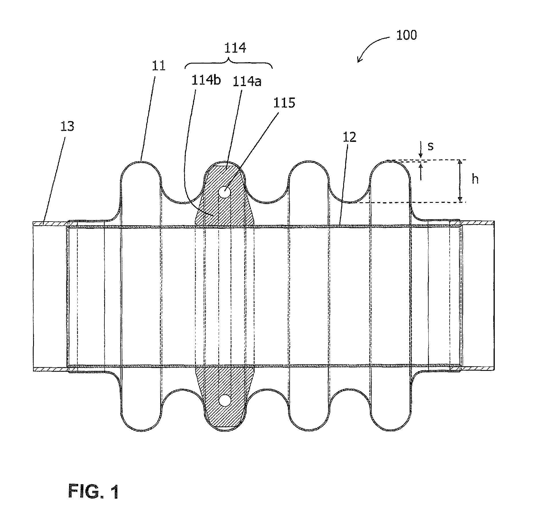 Damping element for decoupling elements, in particular for membrane bellows