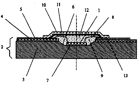 Low-thermal-resistance and low-temperature luminescent powder layer LED