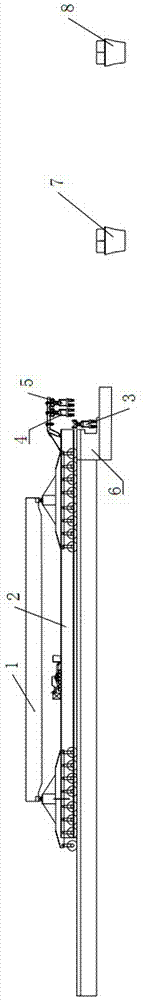 Placing method for girder guiding machine before first hole box girder erection by integrated transportation and erection type bridge girder erection machine