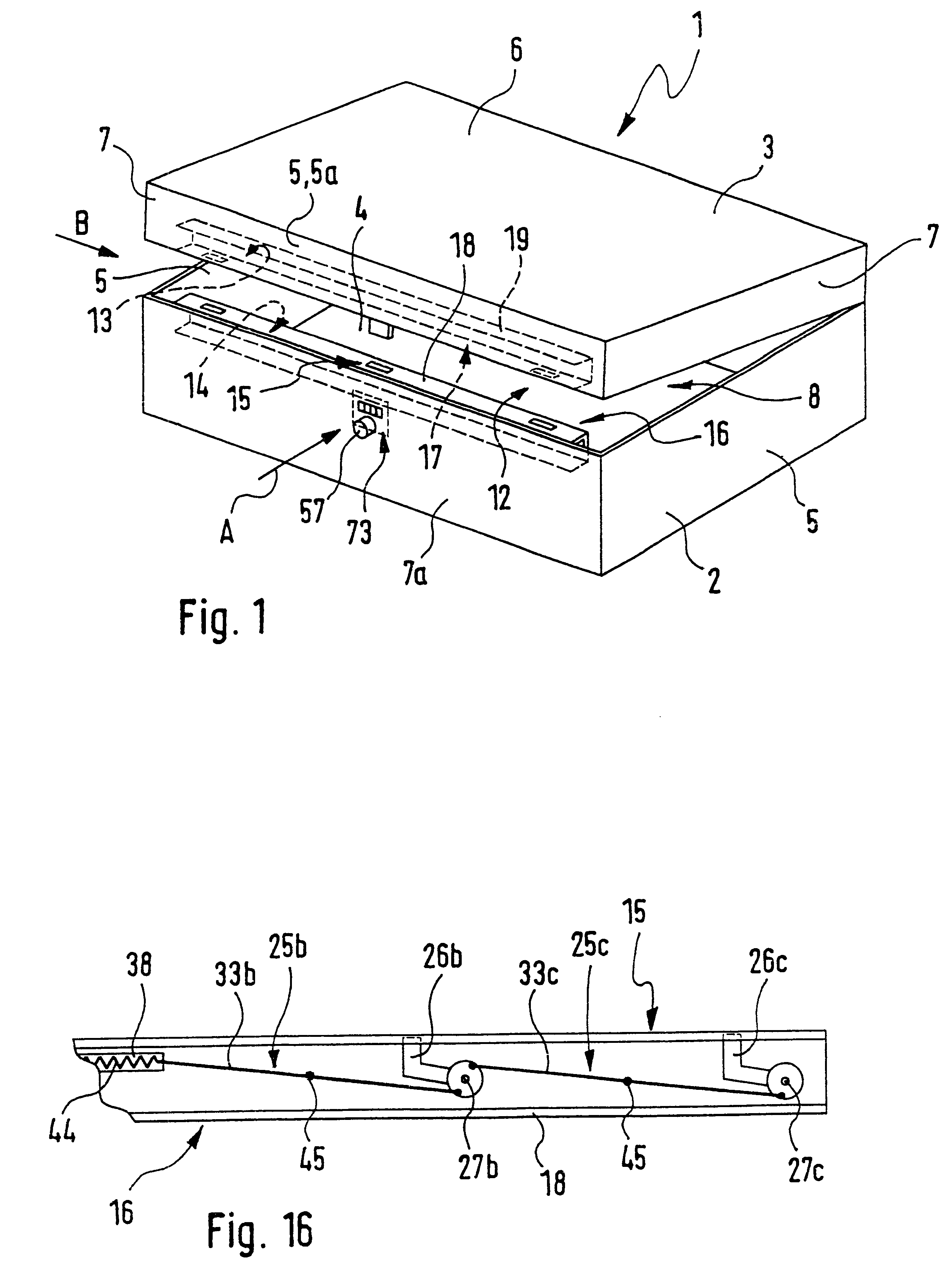 Closure device for a container and furthermore a container fitted with the closure device