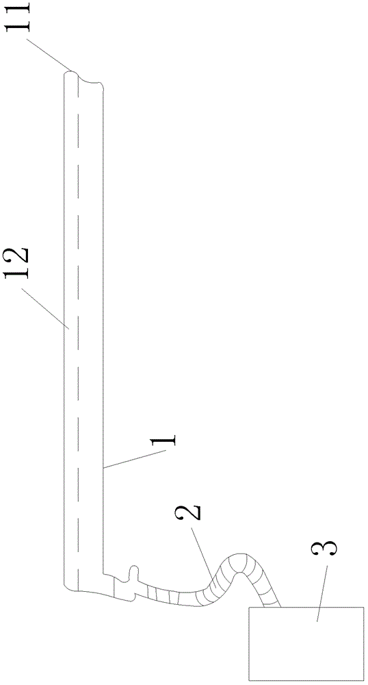 Calculus breaking and clearing attraction probe device with cohesively aligned laser fibers