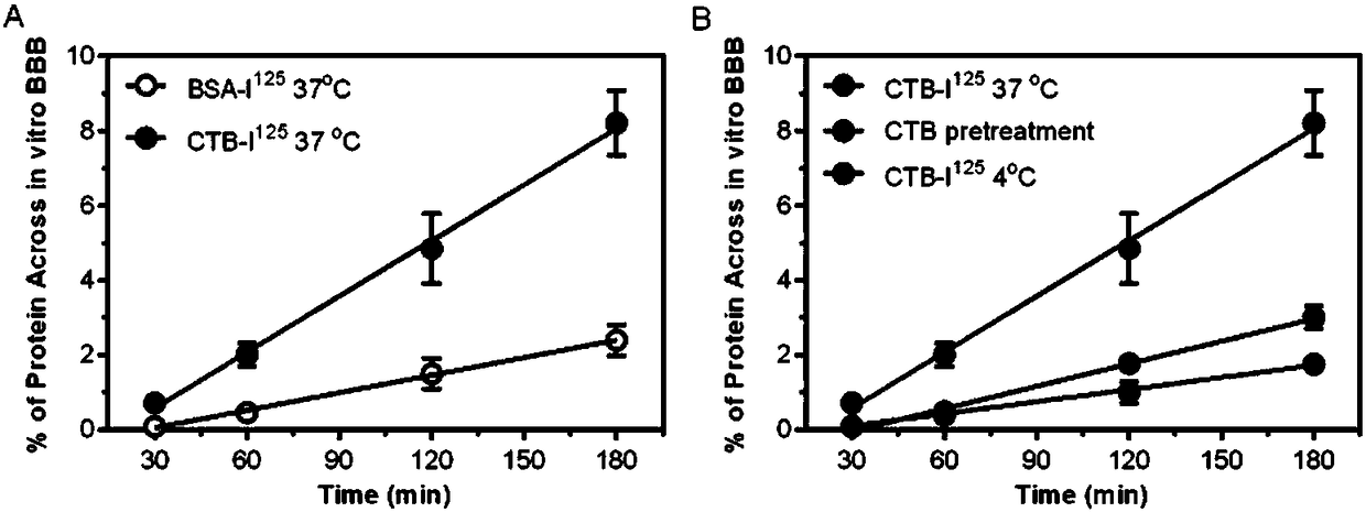 Targeting delivery system mediated by cholera toxin subunit B protein