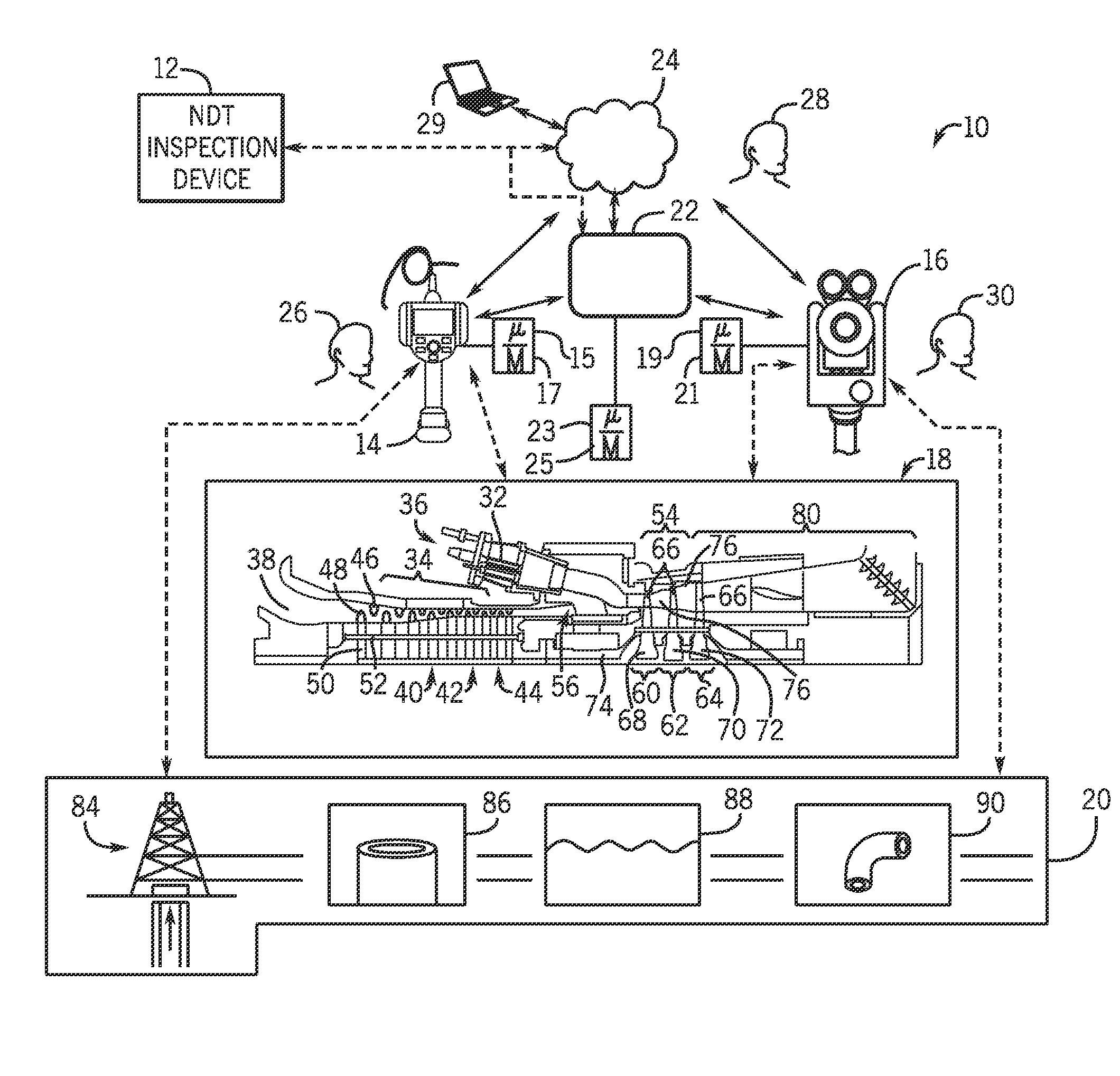 Systems and methods for analyzing data in a non-destructive testing system