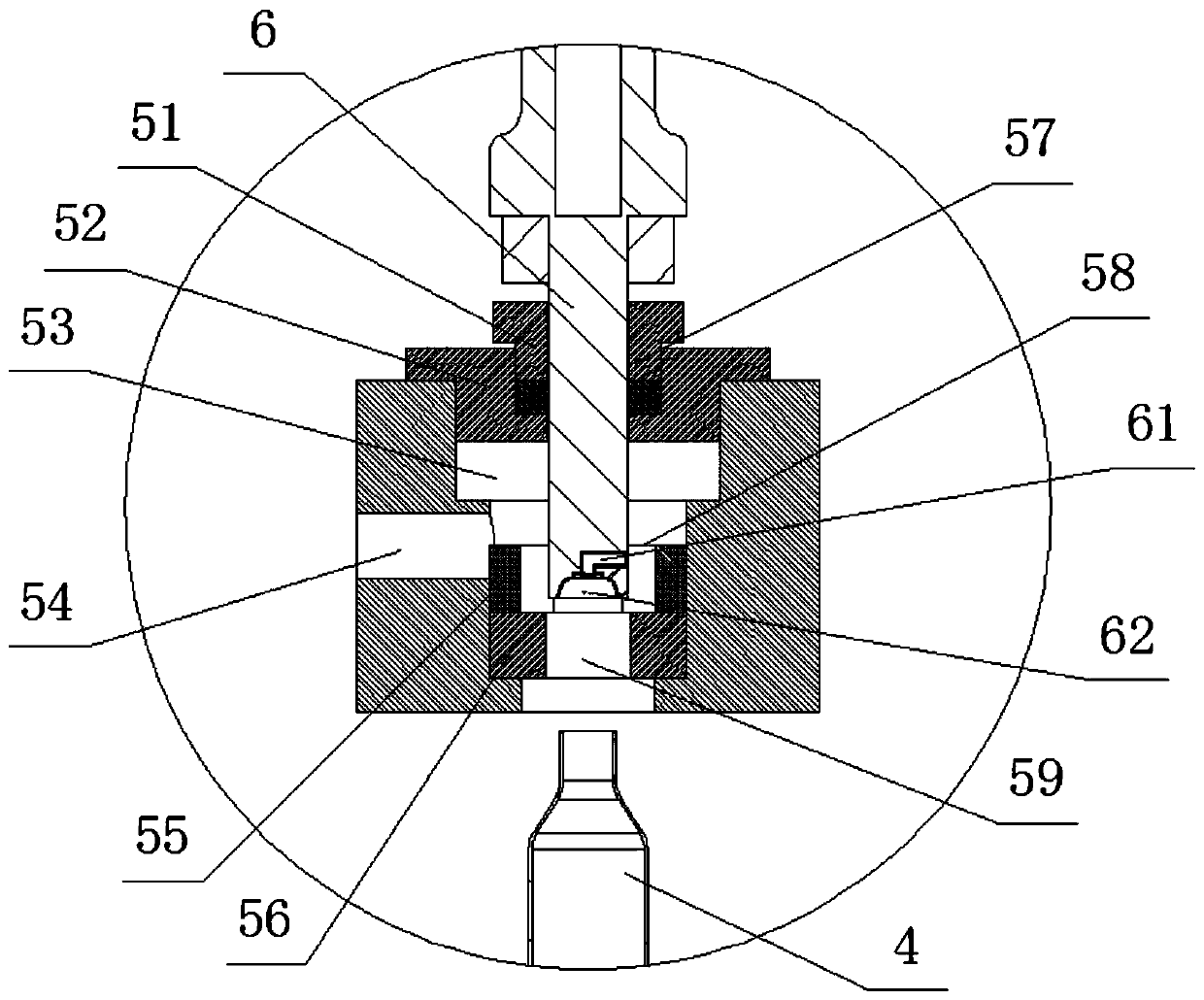 Inflation sealing mechanism of inflator