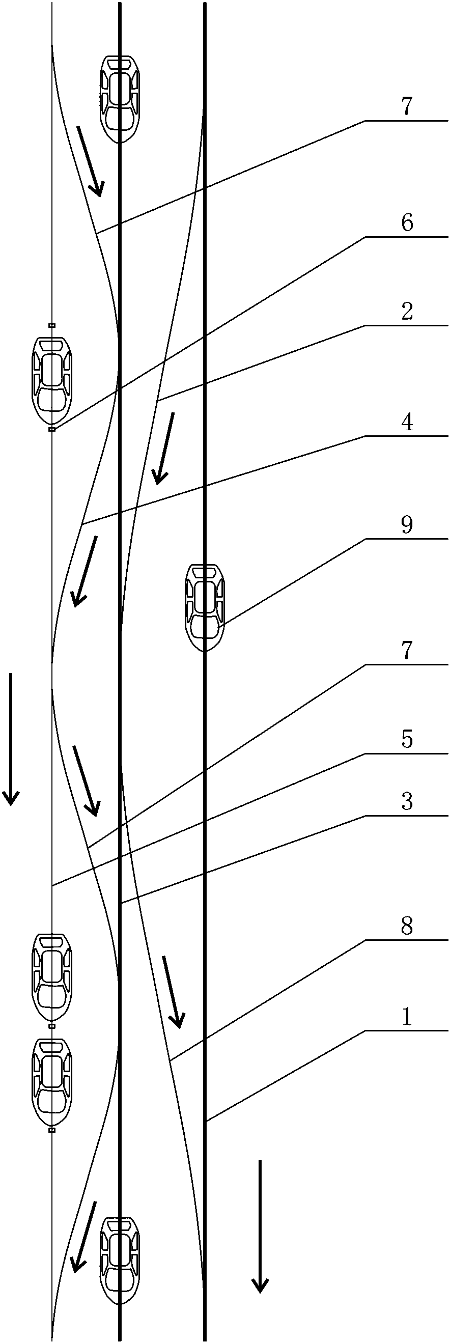 Light air track traffic carrying system