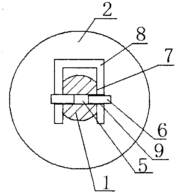 Semi-closed tool for forging hollow nuclear power main pipe