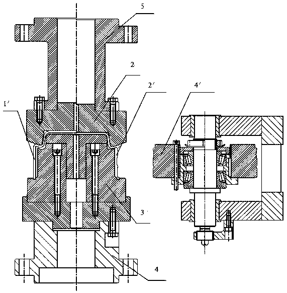 Spinning technology for two-stage-type plate belt pulley and tool special for spinning technology