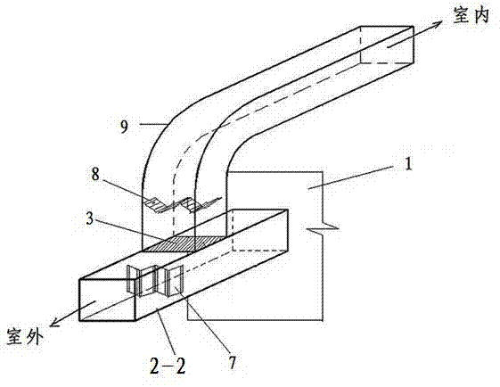 Energy storage inverter waste heat utilized temperature regulation system of energy storage device chamber