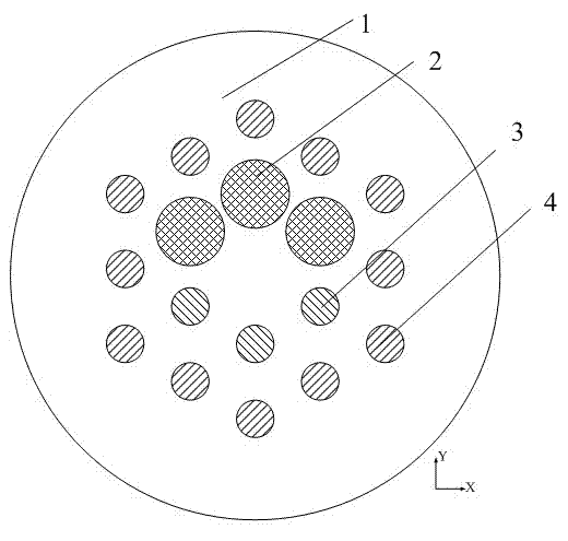 Microstructure optical fiber with large mode area