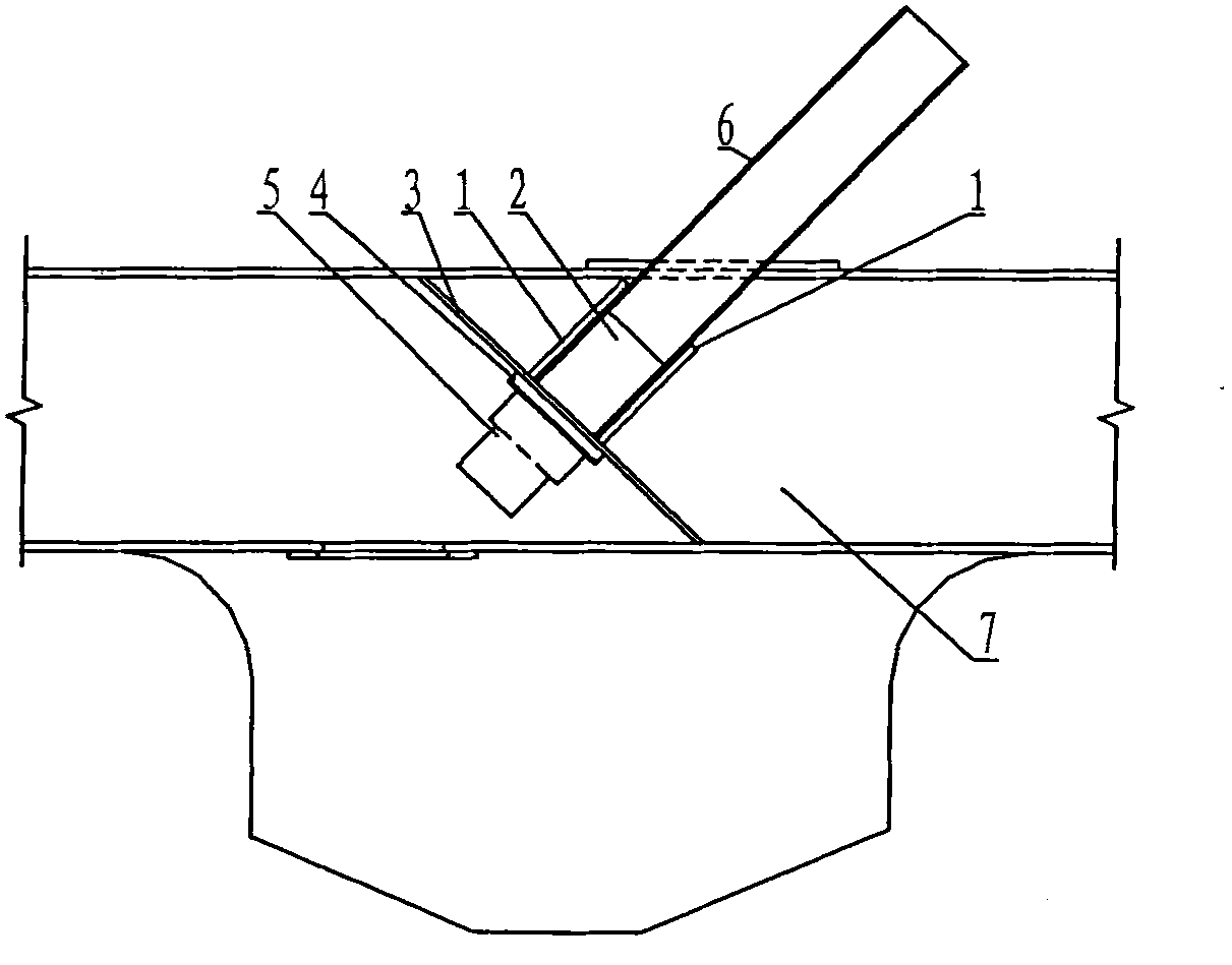 Novel built-in cable-truss anchoring structure and construction method thereof