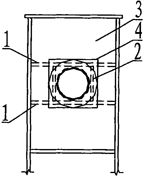 Novel built-in cable-truss anchoring structure and construction method thereof