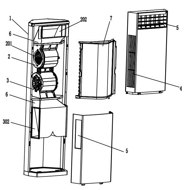 Air conditioner indoor unit capable of supplying air up and down and control method thereof