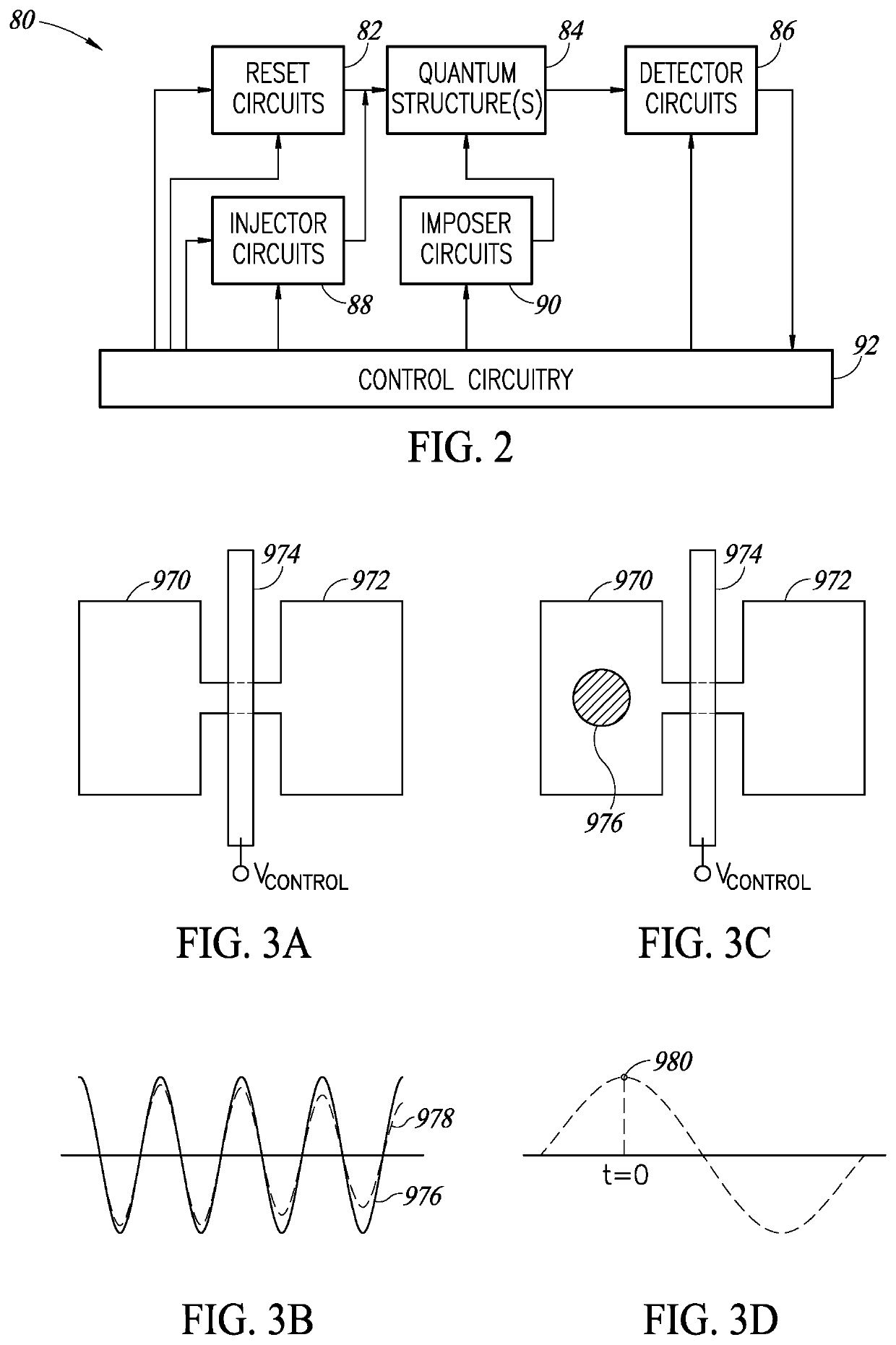 Semiconductor controlled quantum swap interaction gate